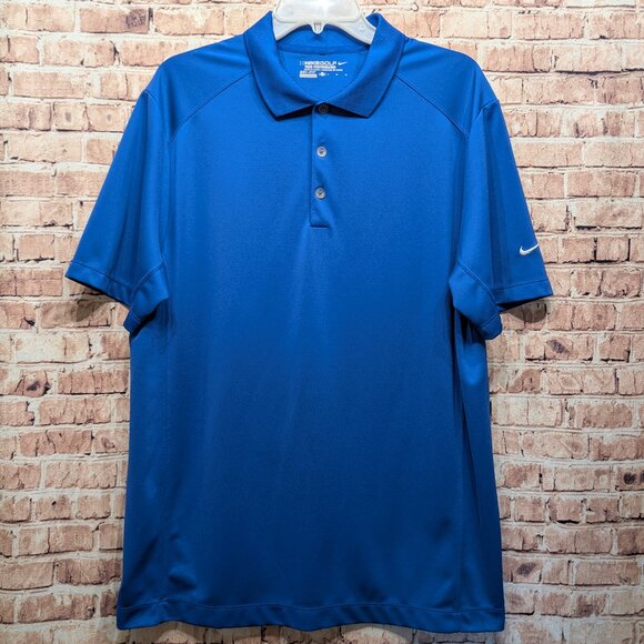 Nike Golf Tour Performance Polo Dri-Fit BLUE Size Large - Picture 1 of 7